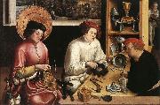 MANUEL, Niklaus St Eligius in the Workshop  sg USA oil painting artist